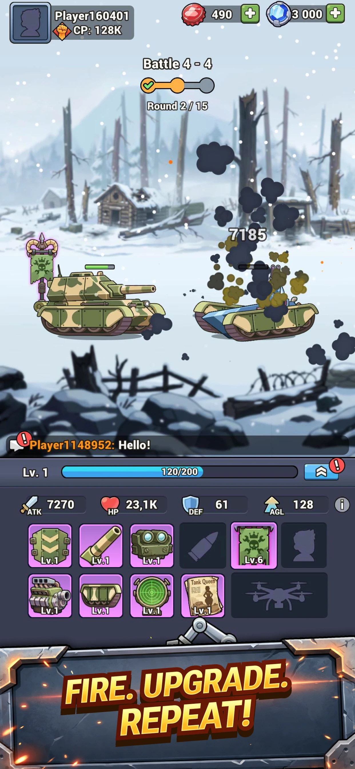 Steelborn: Tank Idle RPG screenshot
